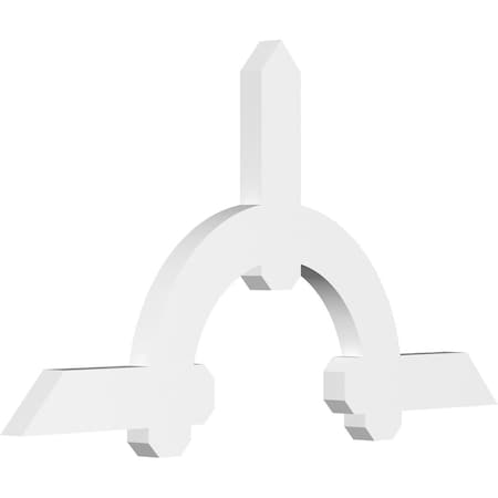 Ekena Millwork Ericson Architectural Grade PVC Gable Bracket, 48"W x 26"H x 2"D x 4"F, 13/12 Pitch GBP048X26X0204ERI00